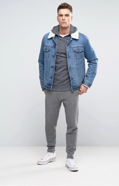 Waffle slim fit joggers