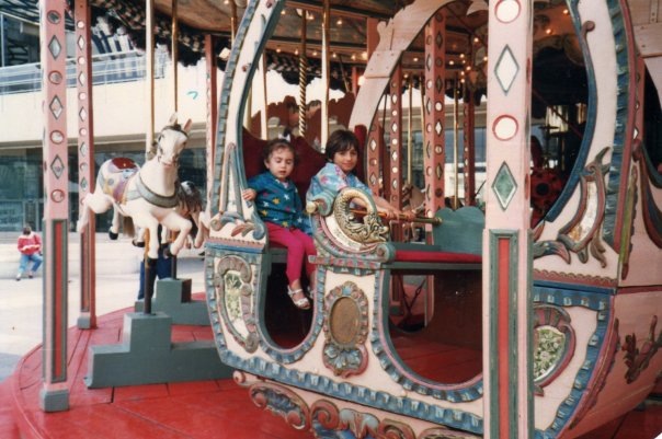 Danah and I at the carousel de Montmartre