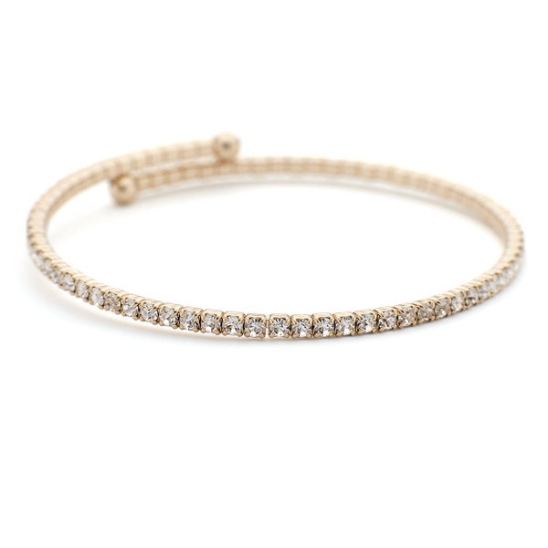 Rose gold constellation bangle with crystal