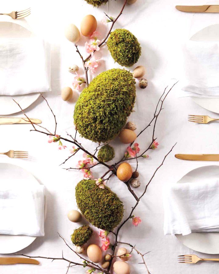 Easter moss centrepiece, Easter DIY decor, Easer decoration ideas, Easter DIY centrepiece