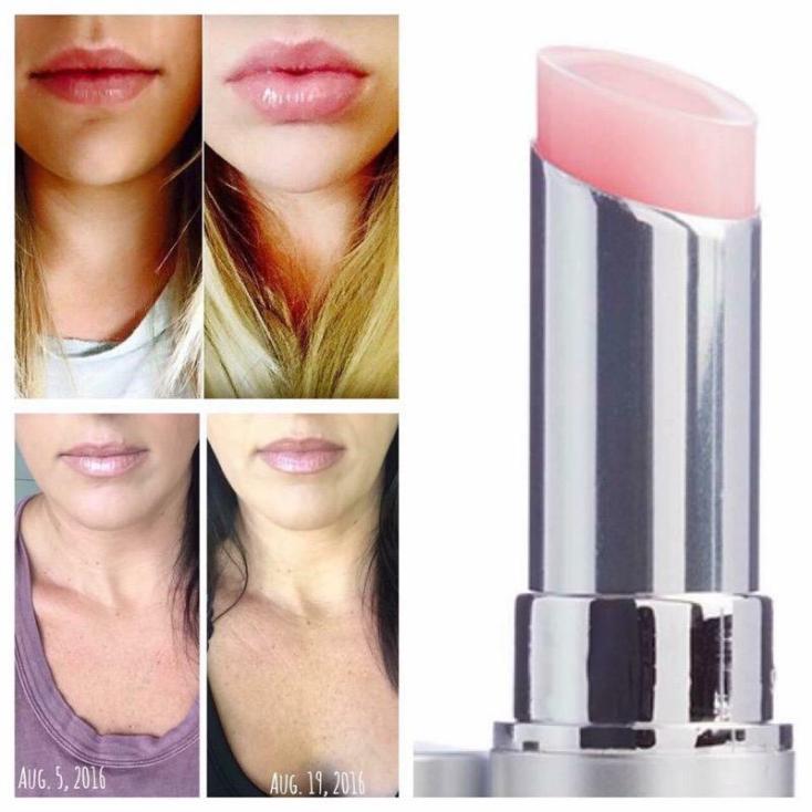 Nuskin Lip Plumping Balm Before_After