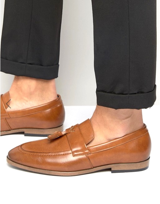 Caramel brogue shoes