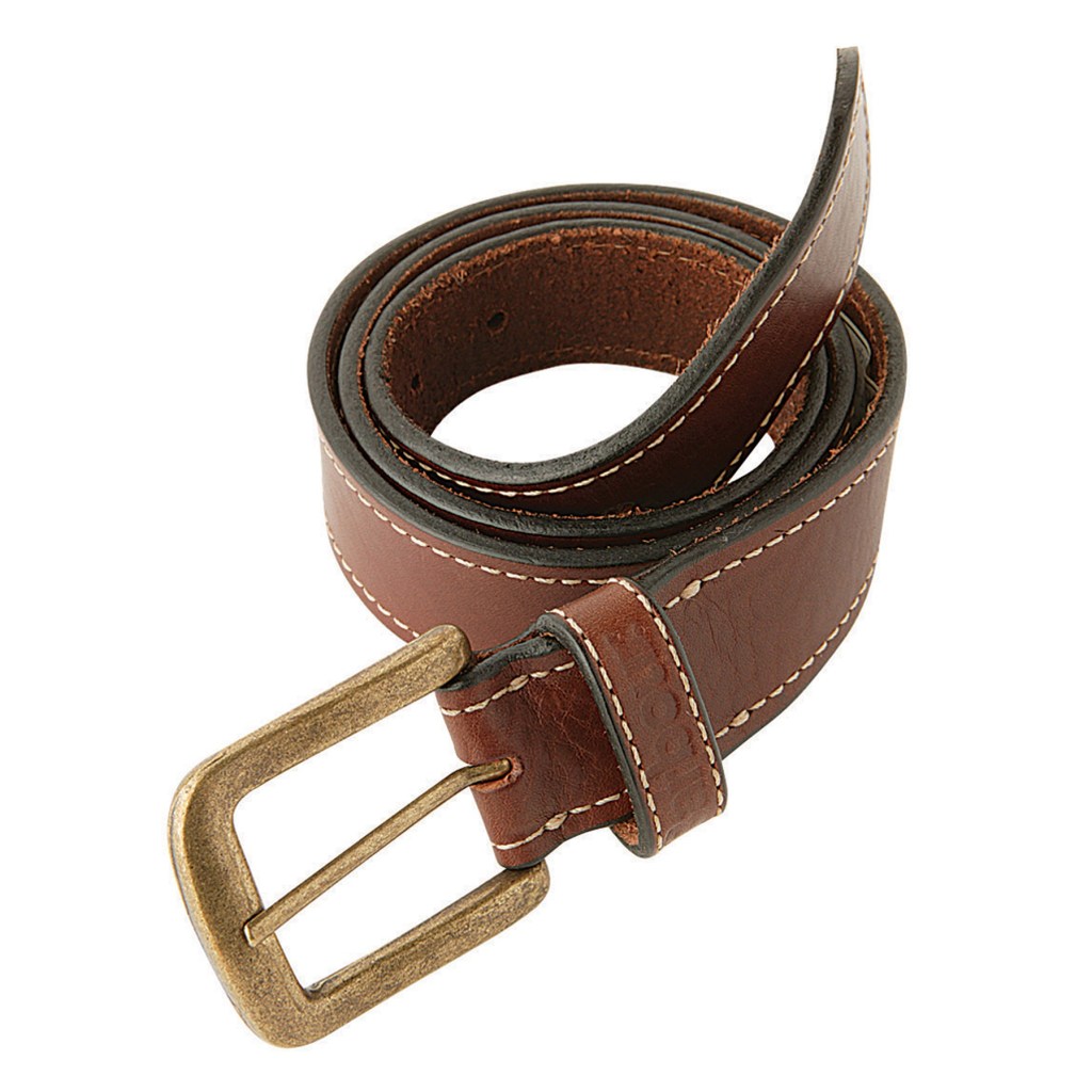 Naylors barbour mens leather belt in brown