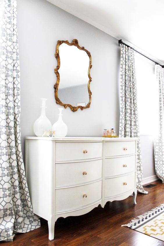 French provincial white dresser