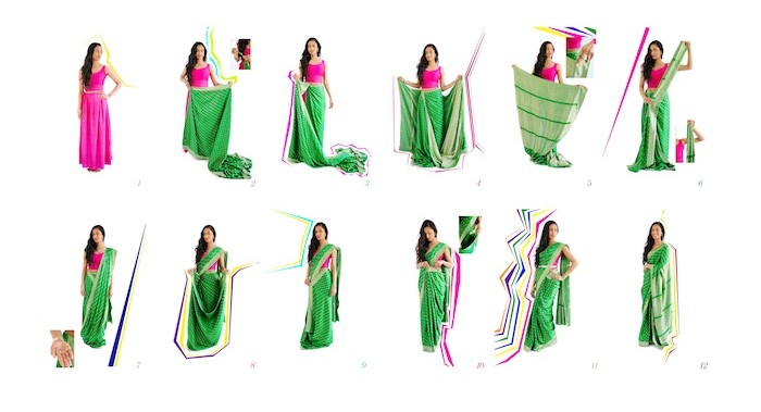 How to drape Bollywood sarees