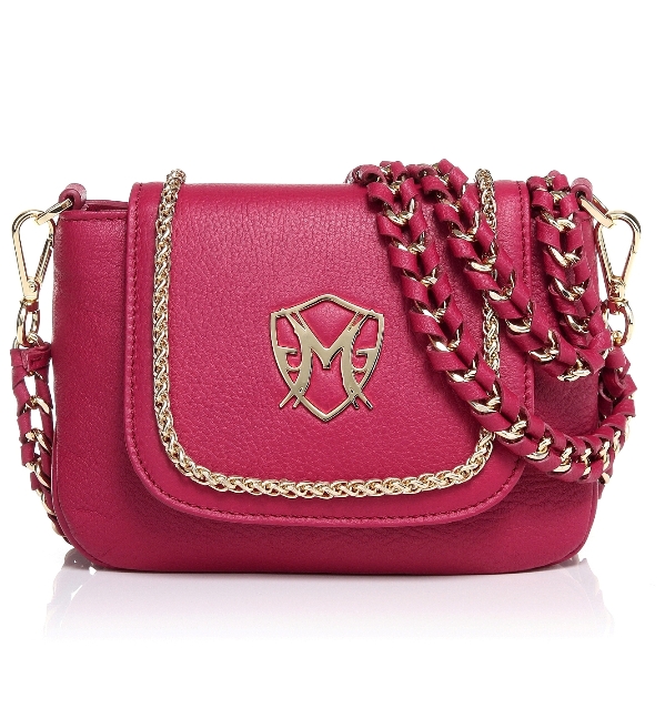 Becky burgundy grain leather