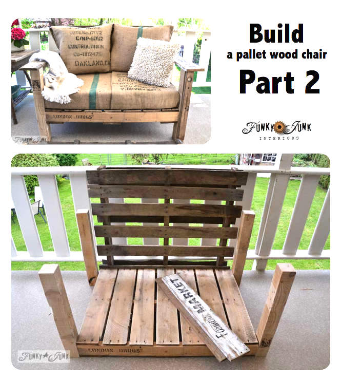Pallet patio chair