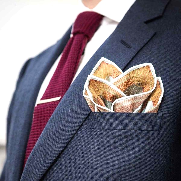 4 mountain fold pocket square