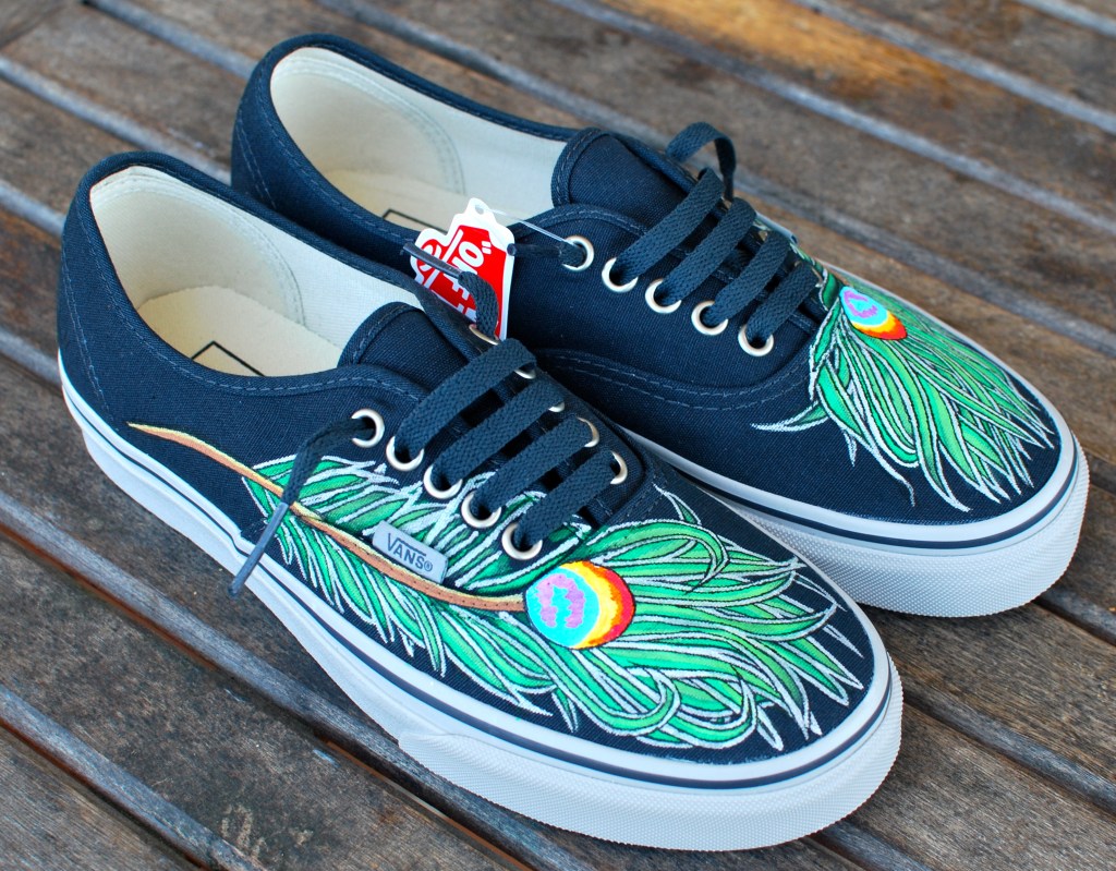 Vans peacock painting