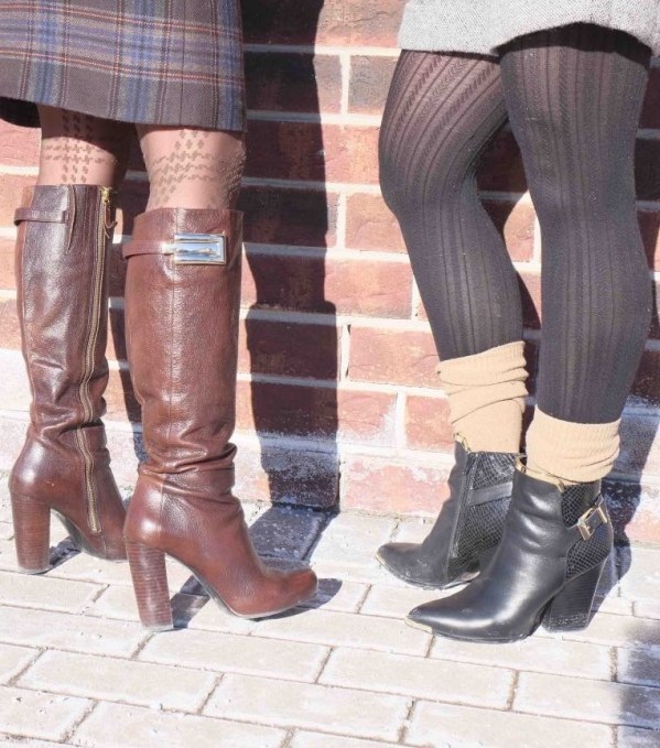 The gold details on the boots