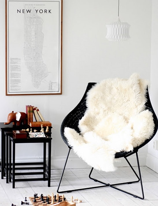 Sheepskin rug