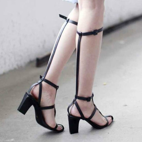 Alexander Wang inspired T strap gladiator sandals