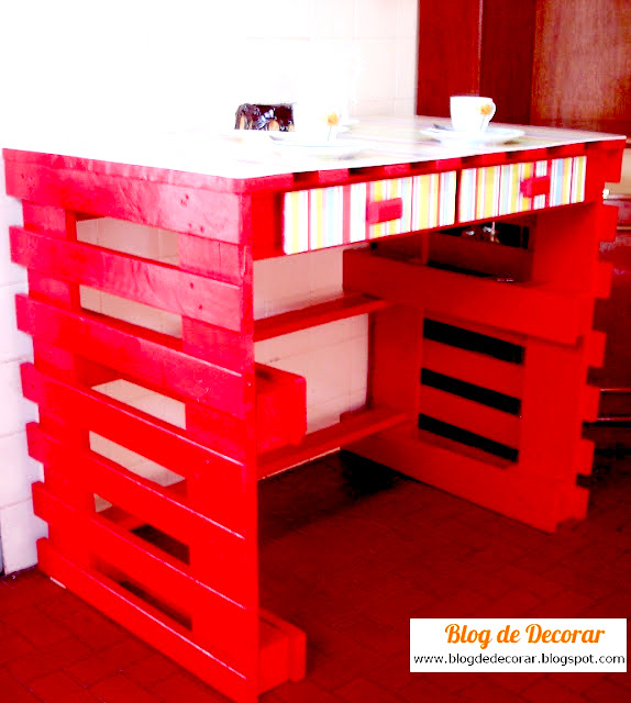 DIY pallet kitchen island