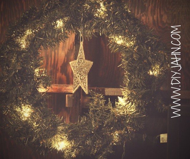 Christmas wreath with ornaments