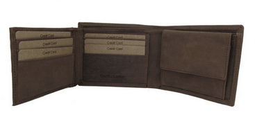Festa trifold Mens leather wallet