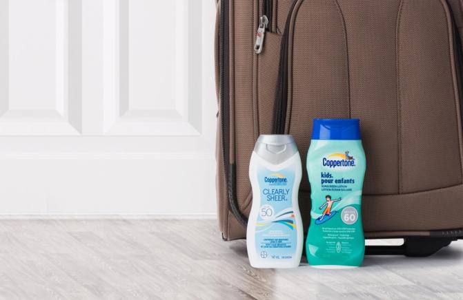 Coppertone sunscreen for adults and kids