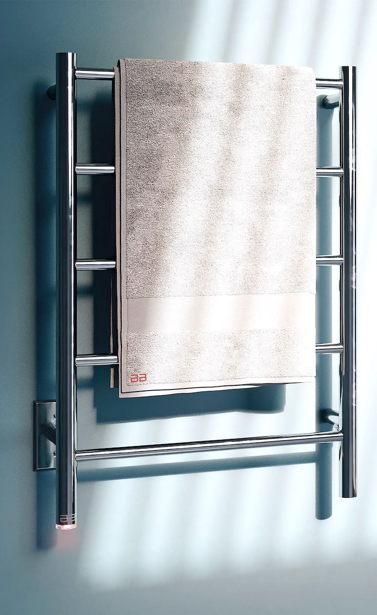 Heated towel rack