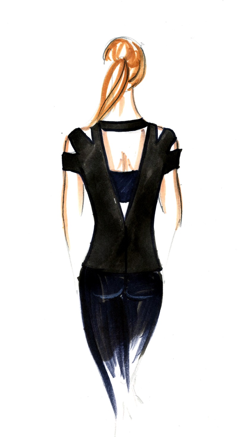 Fashionable activewear-womens empowered fitness shirt