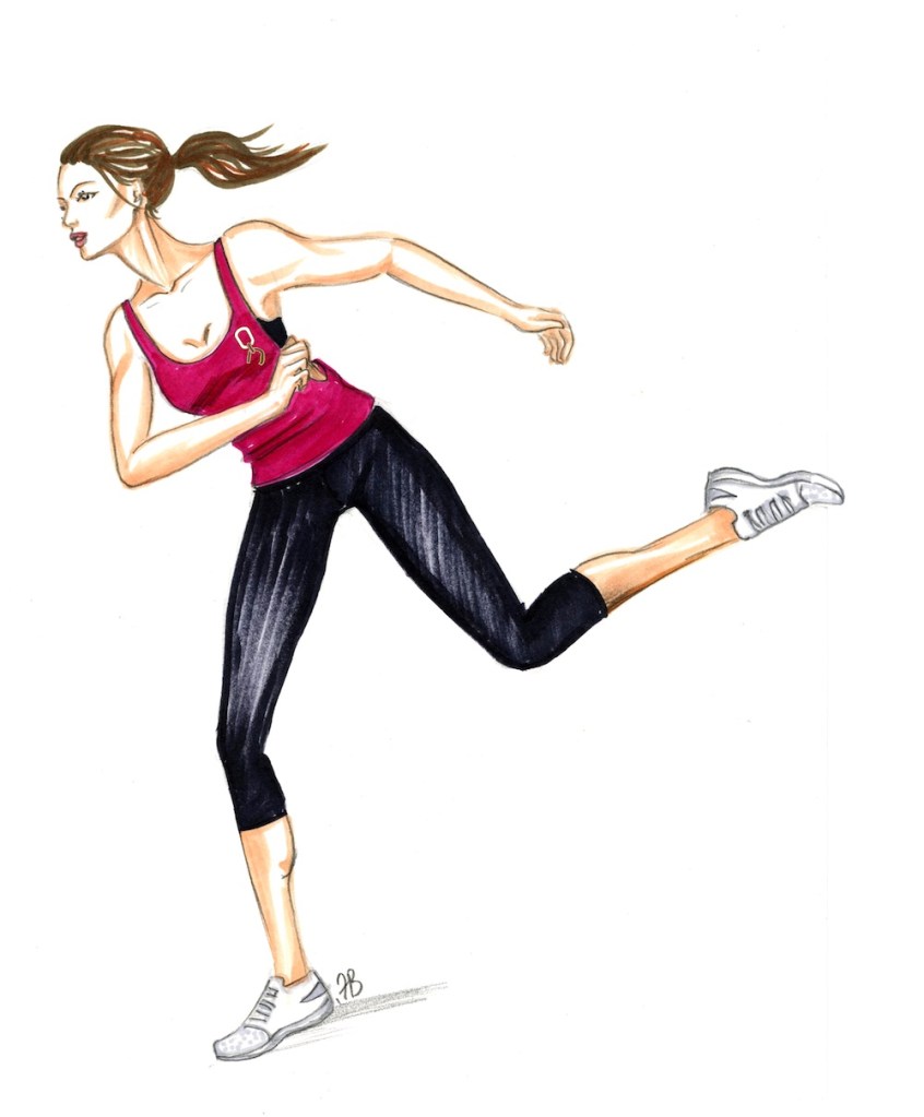 TESO womens fitness pink singlet