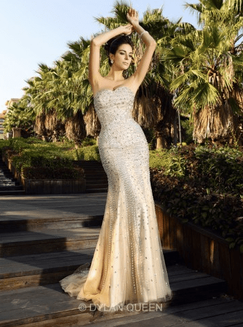 Trumpet Mermaid Sweetheart Sleeveless Beading Court Train Satin Dresses - $313