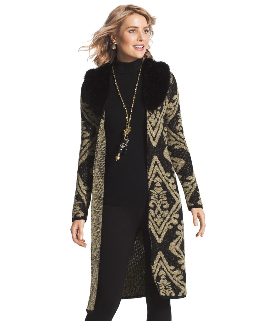 Marielle faux-fur cardigan