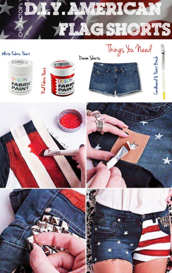 Fashion Diva Design stars and stripes shorts