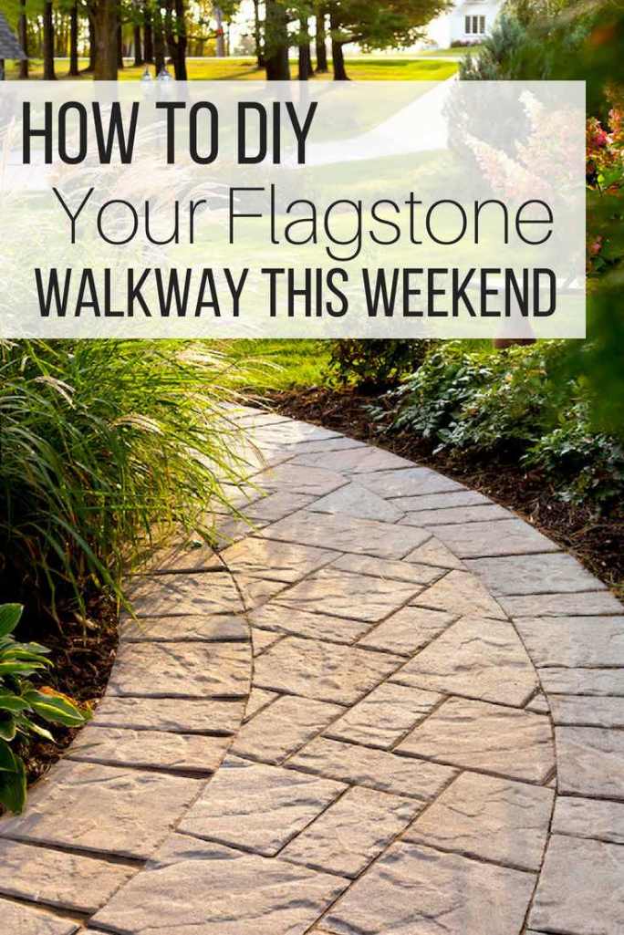 How to DIY Your Flagstone Walkway This Weekend_pin