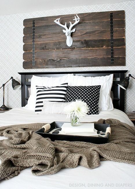 Rustic white bedroom
