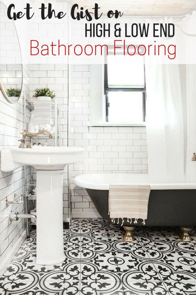 High and low end floorings for bathroom guide - pin