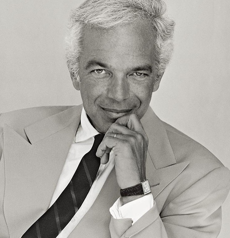 Ralph Lauren black and white portrait