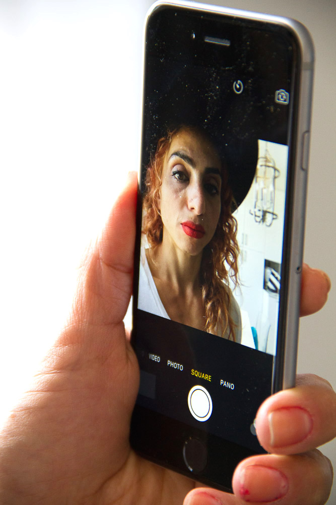 Olloclip selfie facing lense