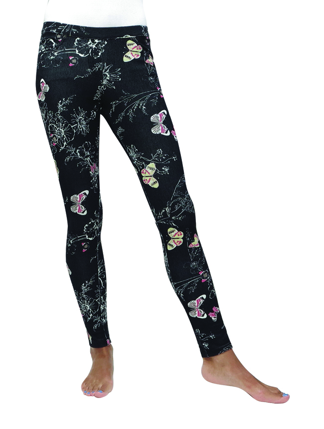 Butterfly print leggings