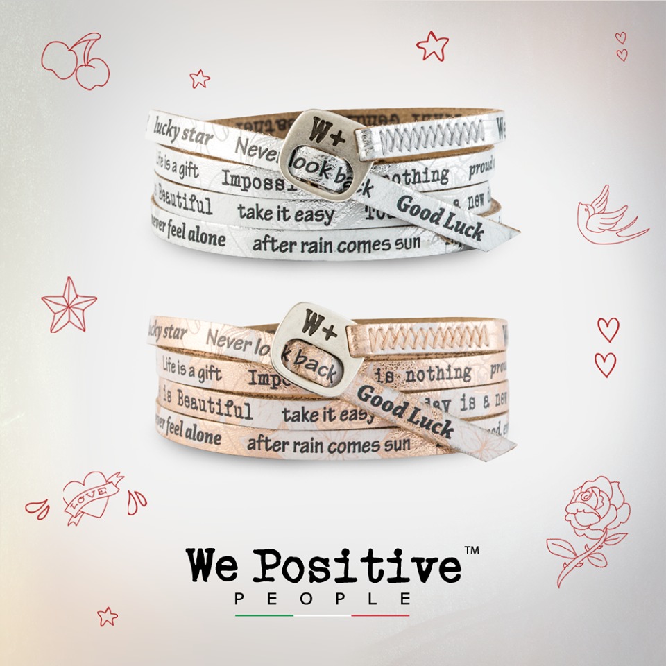 We Positive Printed on metallic collection
