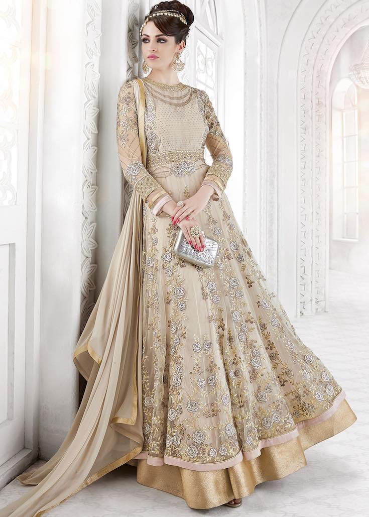 Beige gold anarkali, Anarkali suits, Simple anarkali, Bridal anarkali, Bridesmaid anarkali, Anarkali dress, Lehenga anarkali, Wedding anarkali, Jacket anarkali