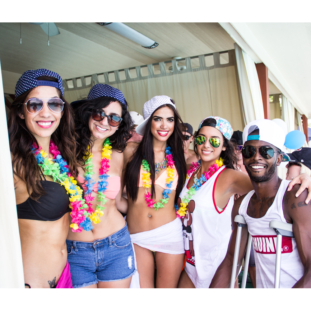 Maya Lagoon pool party hats