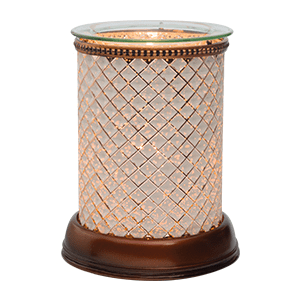 Cream diamond lampshade Scentsy warmer