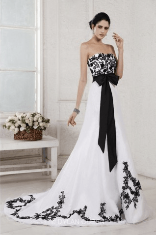 Stunning A-Line Princess Sweetheart Sleeveless Embroidery Sash Court Train Net Satin Wedding Dress - $215