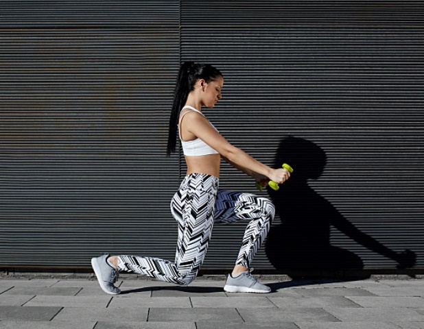 Lunge movement to get perfectly toned legs