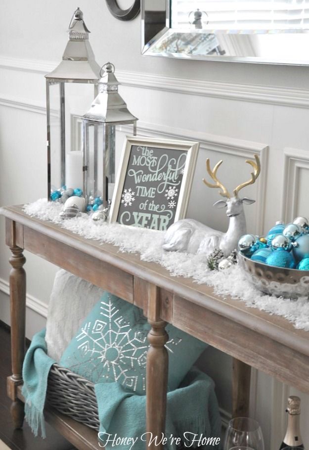Soda or console table décor