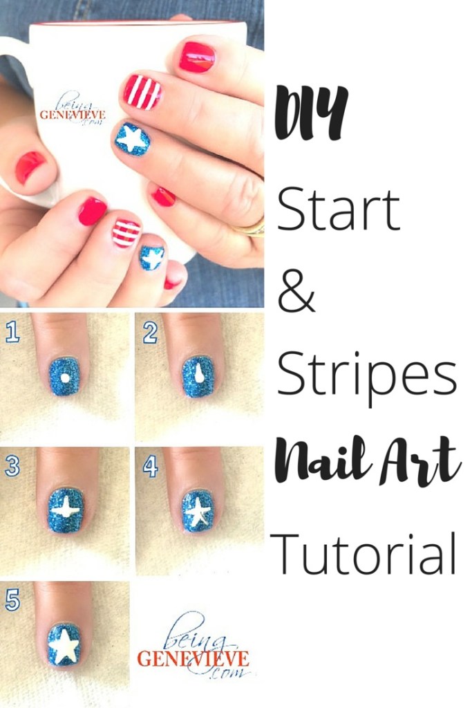 DIY nail art by Being Genevieve