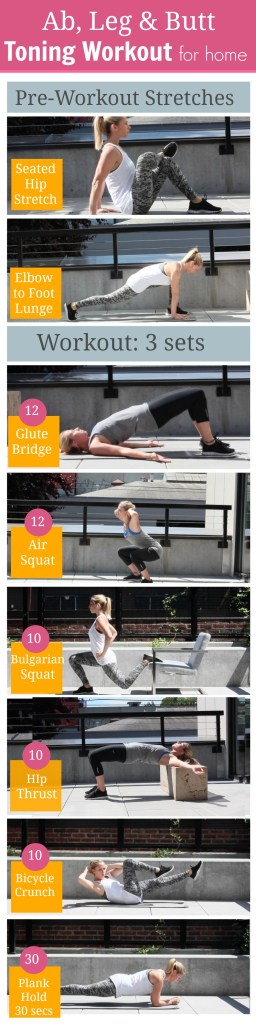 ab, leg, butt, toning workout
