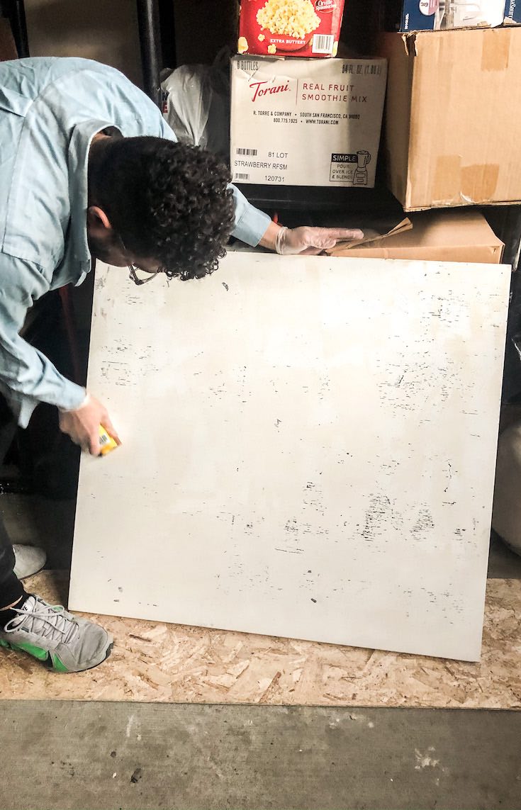 Table surface sanding