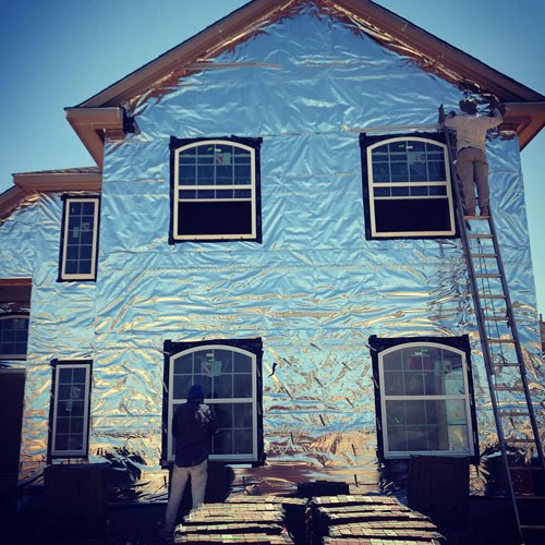 Radiant Barrier Applications-house wrap
