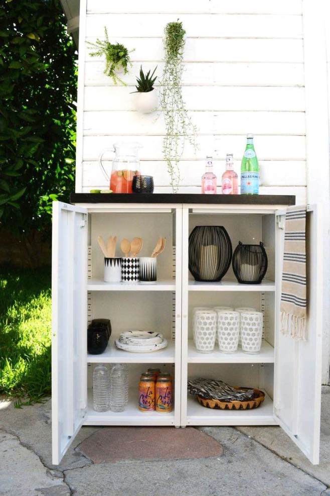 Outdoor living space, Home decor tips and tricks, Home decor ideas, Outdoor storage