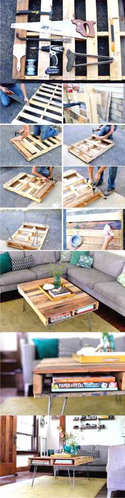 DIY pallet coffee table