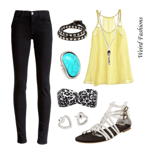 After the beach outfit