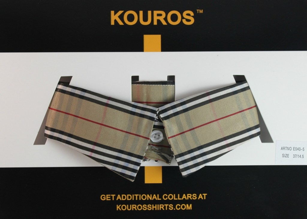 OnCollar in plaid beige black red white