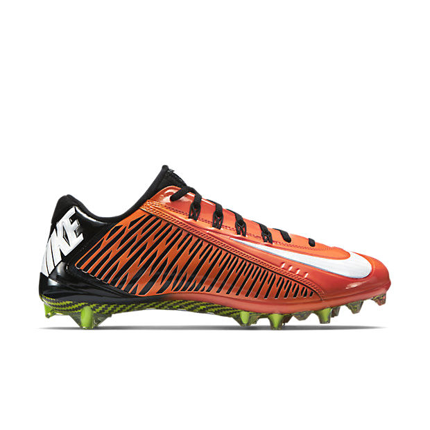 NIKE VAPOR CARBON ELITE 2014 TD FOOTBALL CLEATS ORANGE BLACK
