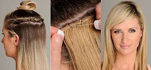 Weaving in hair extensions