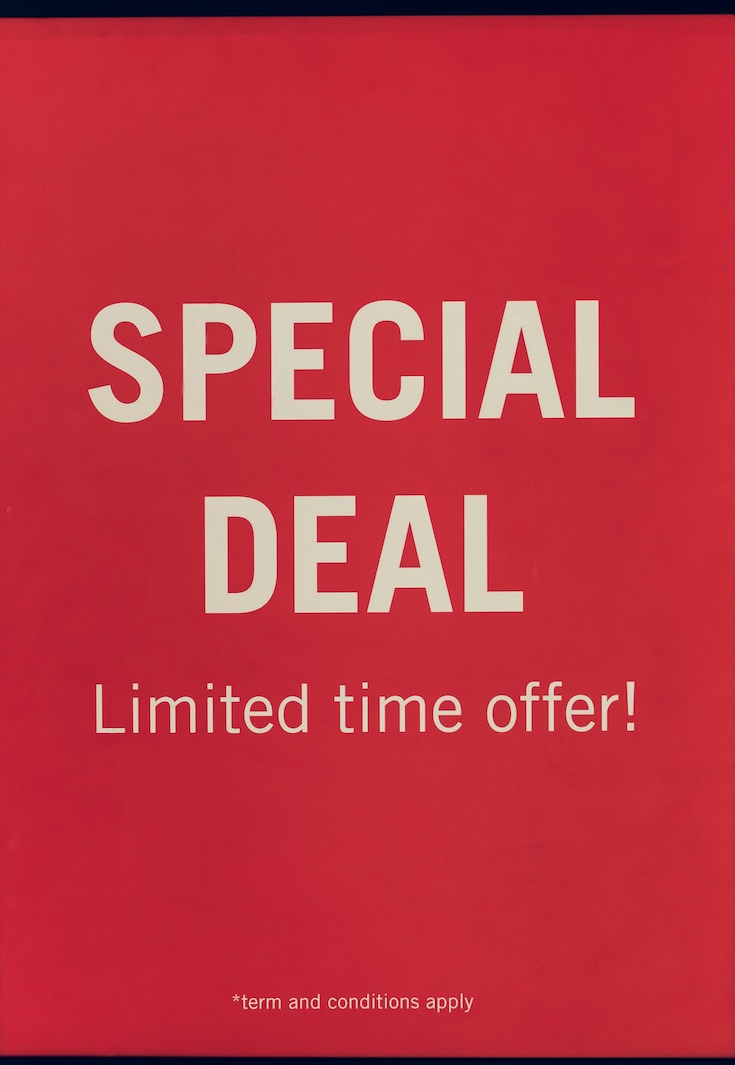 Discount online shopping special sale, promo deals